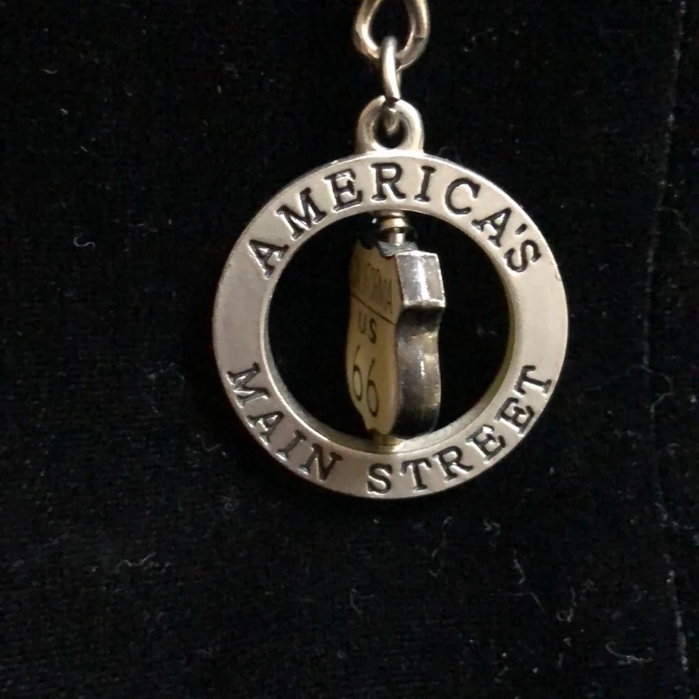 Enameled California Route 66 Key Chain